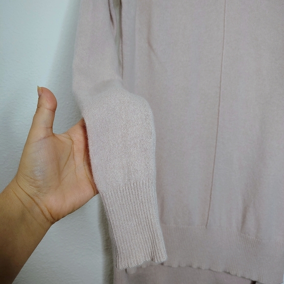 Nanette Lepore Women's Turtleneck Sweater - Light Pink 100% Cashmere Sz Small - Picture 6 of 13